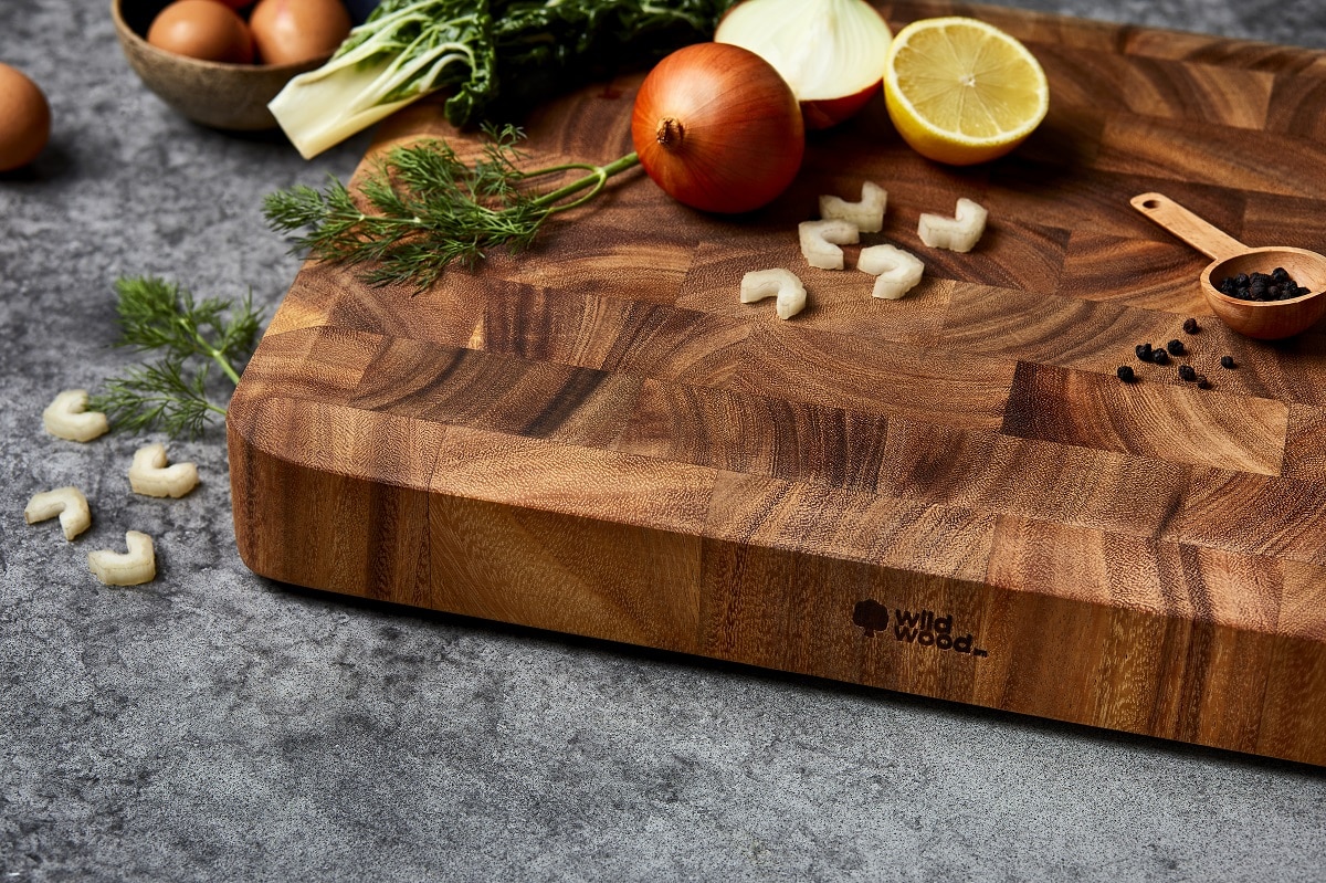 Franklin Large Thick End Grain Cutting, Chopping & Carving Board, 50 x 35 x  7.5cm