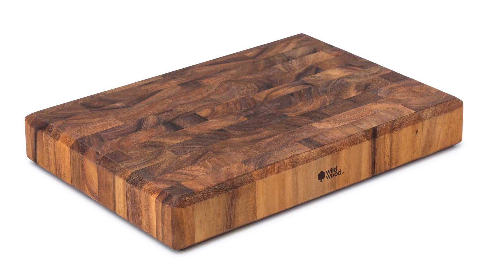 Dark wooden chopping board